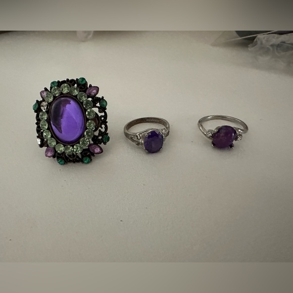 💜lot of purple rings - Picture 2 of 8